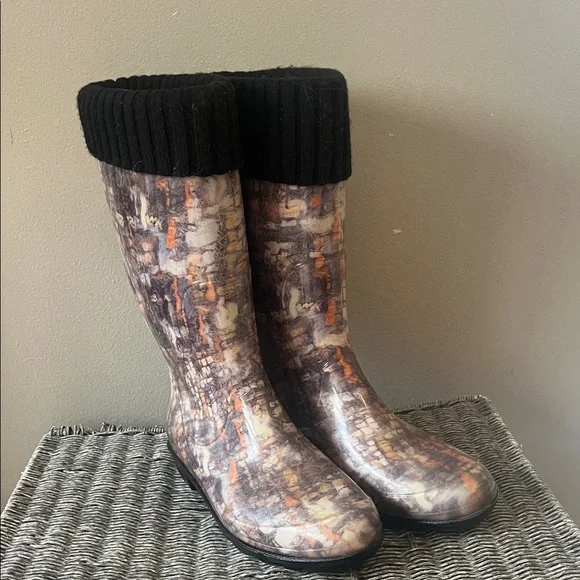 Kamik Women's Lined Camo Rain Boots Size 9 - Picture 1 of 5